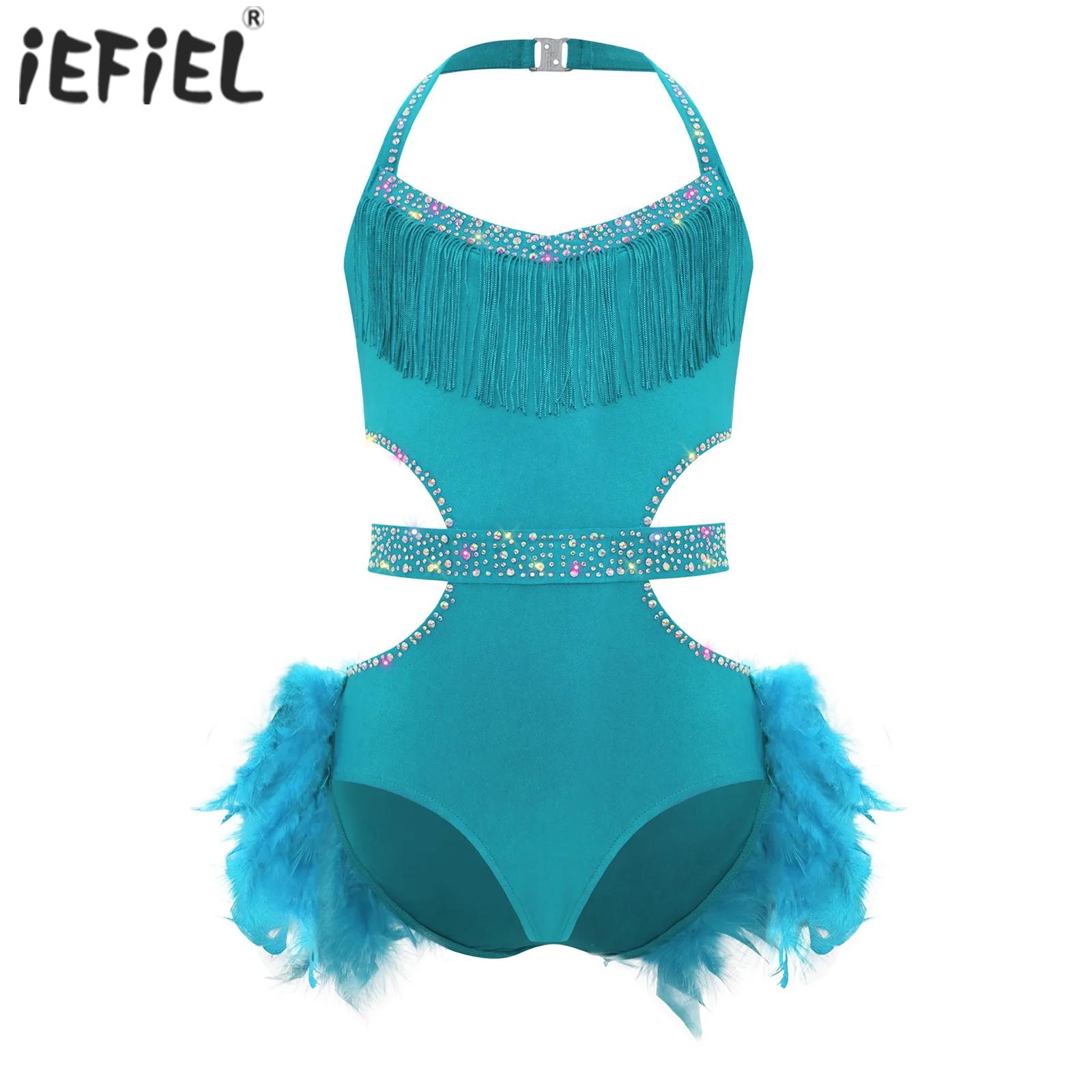 Rhinestone Banding Trim - Kids Girls Latin Jazz Dance Dress