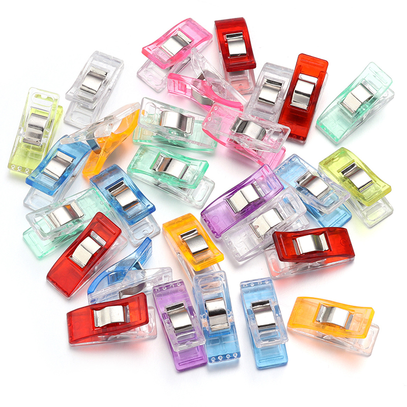 Embroidery Craft - 20/40PCS Random Color Clip Plastic Clamps