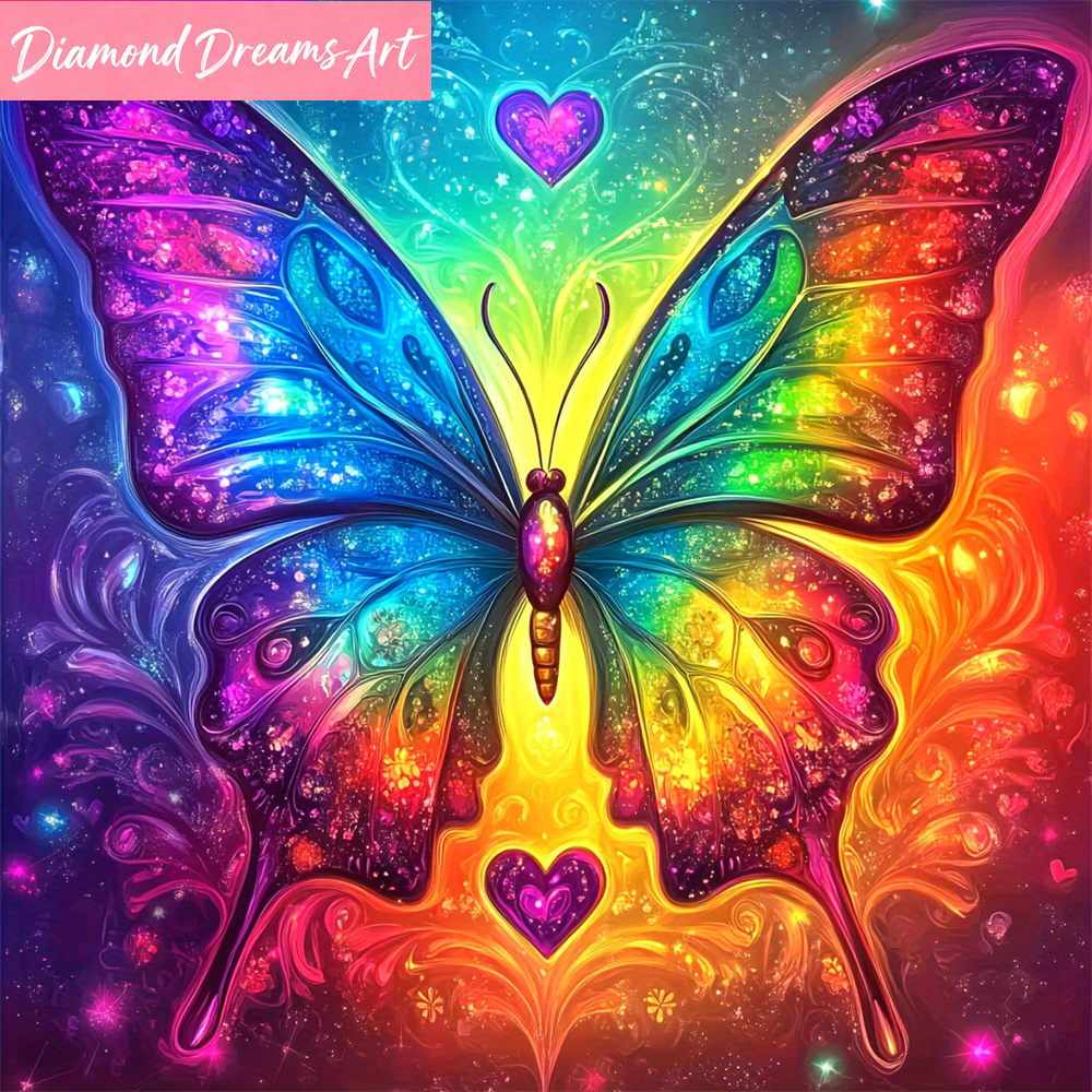 Embroidery Embellishments - New Arrival Diamond Painting Butterfly Animal