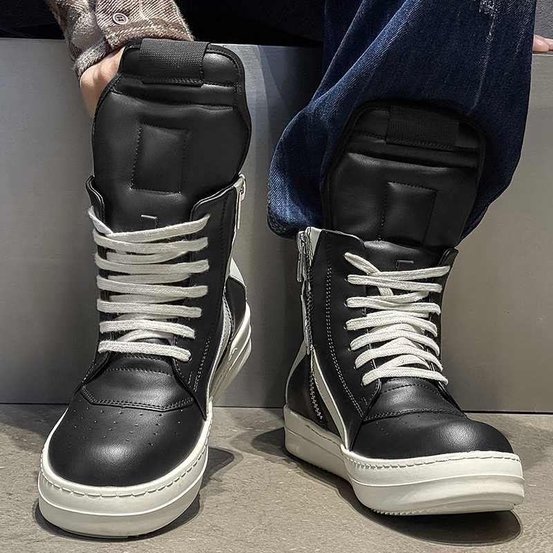 Guipure Lace Panel - Brand Men Shoe Casual High Top