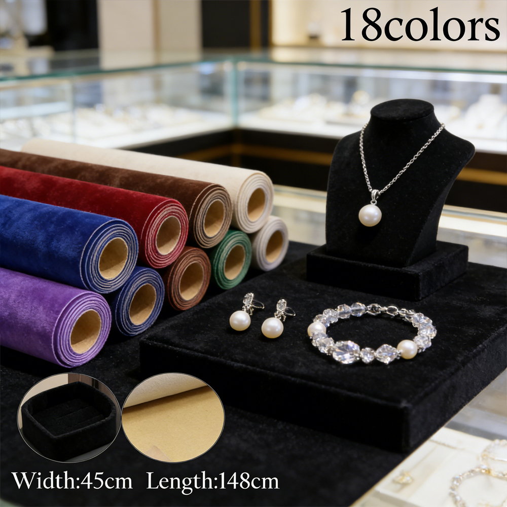 Velvet Ribbon Roll - 1 Roll 45 X 148cm Self-adhesive