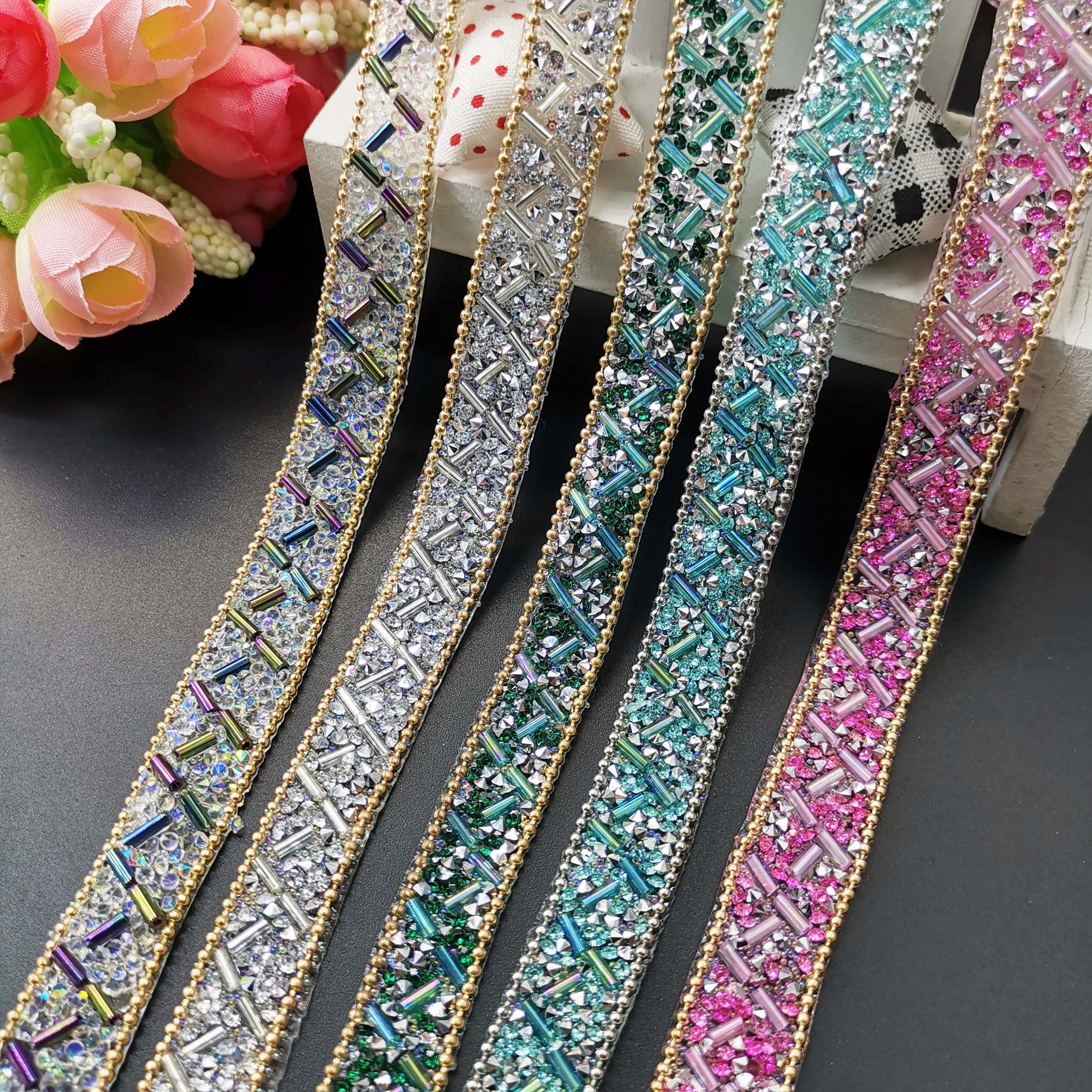 Hotfix Rhinestone Sheet - Sewing Trim Crystal Motif Strass Hot