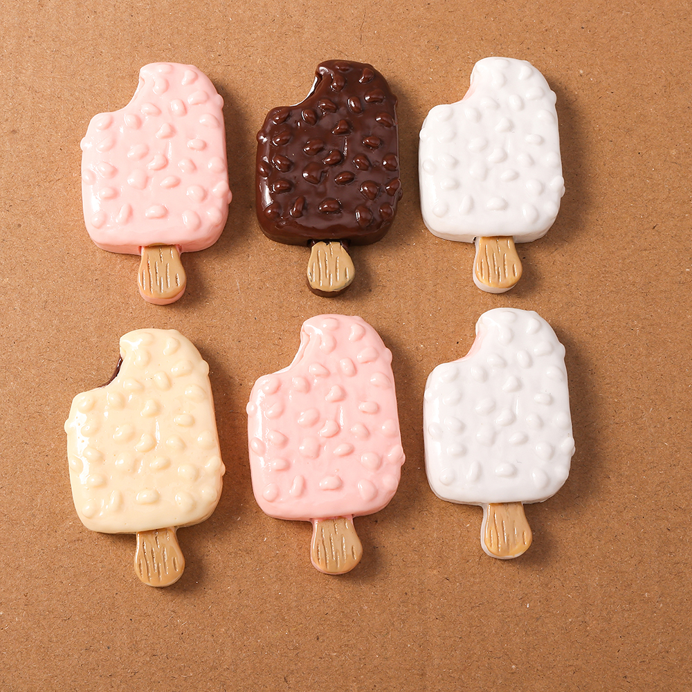 4pcs Simulation Food Ice Cream - Craft Embellishments ulasan dan harga