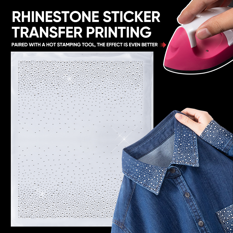 QIAO 1/2/4Pcs Hotfix Rhineston - Hotfix Rhinestone Sheet ulasan dan harga