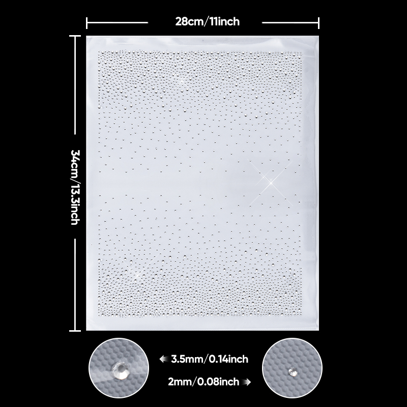 QIAO 1/2/4Pcs Hotfix Rhineston - Hotfix Rhinestone Sheet ulasan dan harga