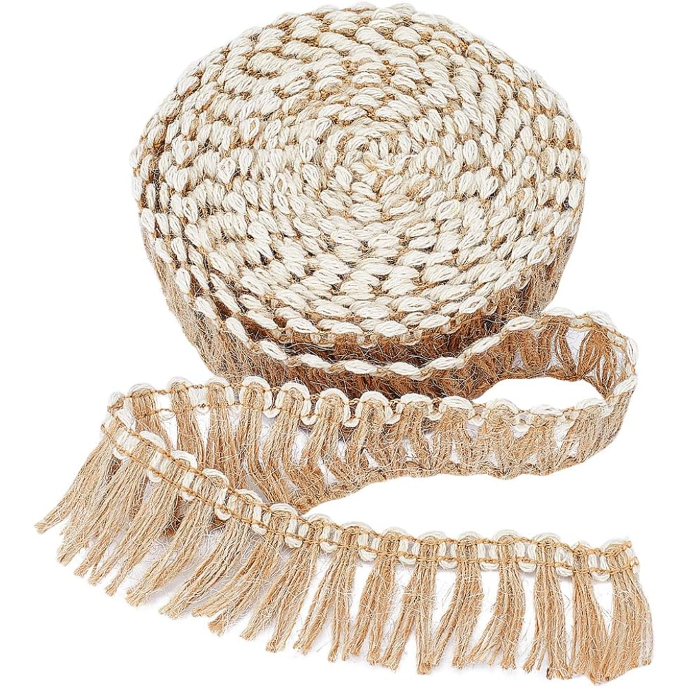 5 Meters Burlap Fringe Tassel  - Fringe Ribbon Sewing ulasan dan harga