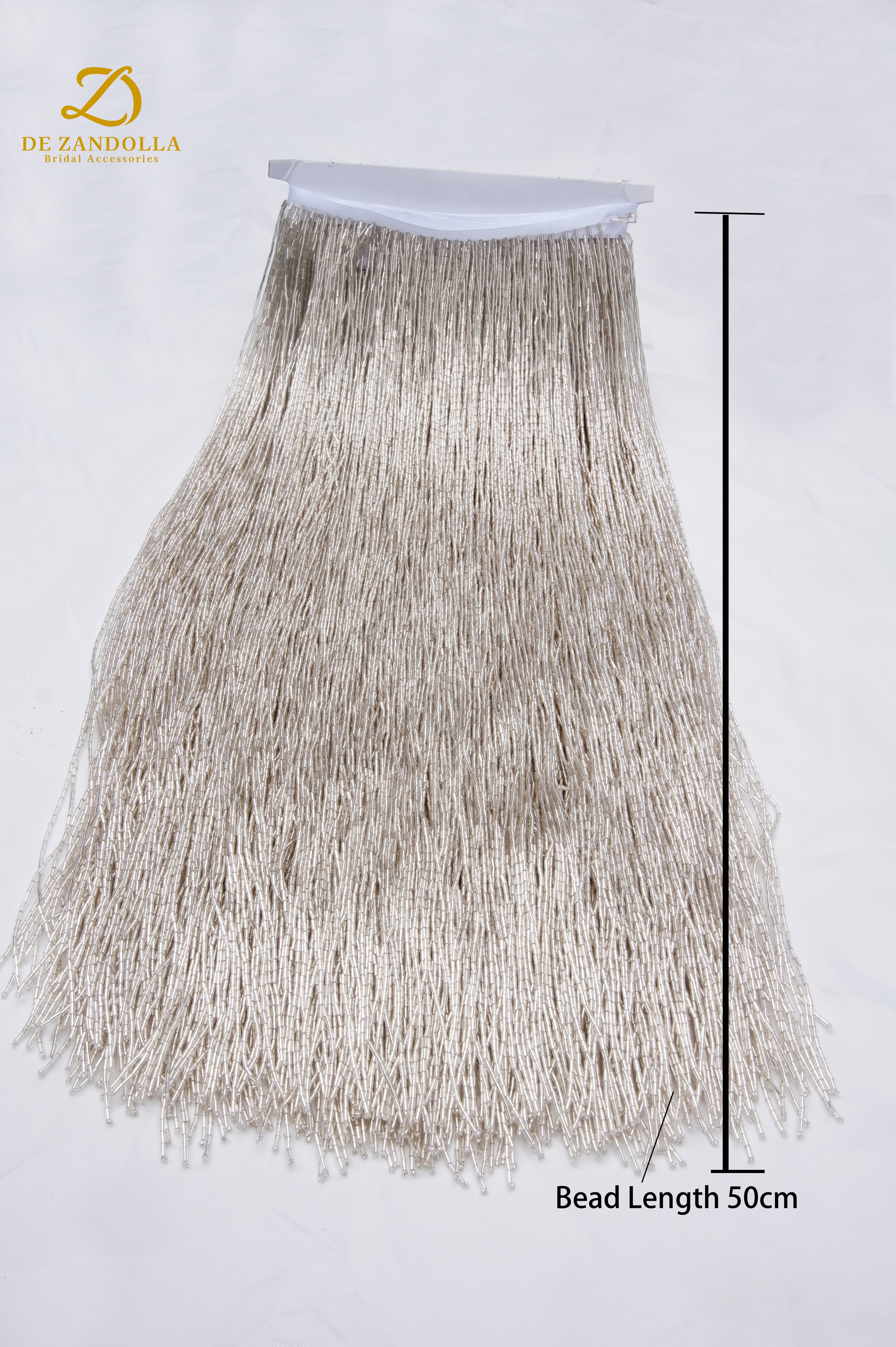 50cm length Silver Green Luxur - Fringe Ribbon Sewing ulasan dan harga