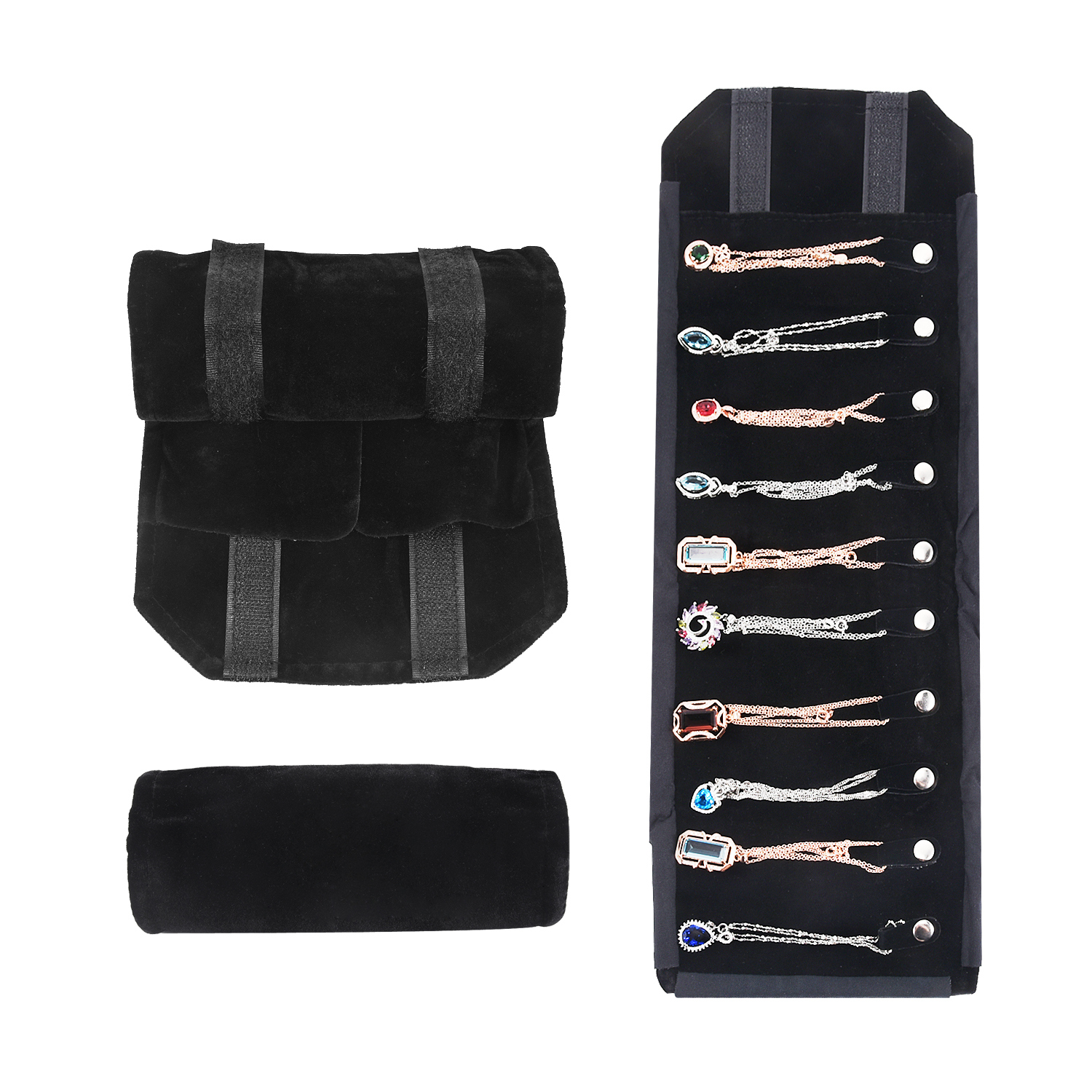 Travel Jewelry Necklace Displa - Velvet Ribbon Roll ulasan dan harga