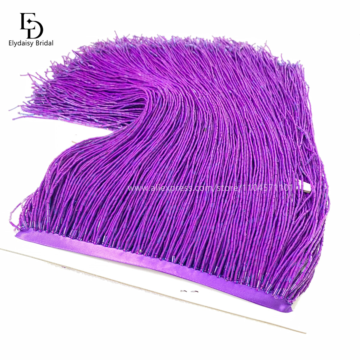 30CM Long Purple Green Black B - Fringe Ribbon Sewing ulasan dan harga