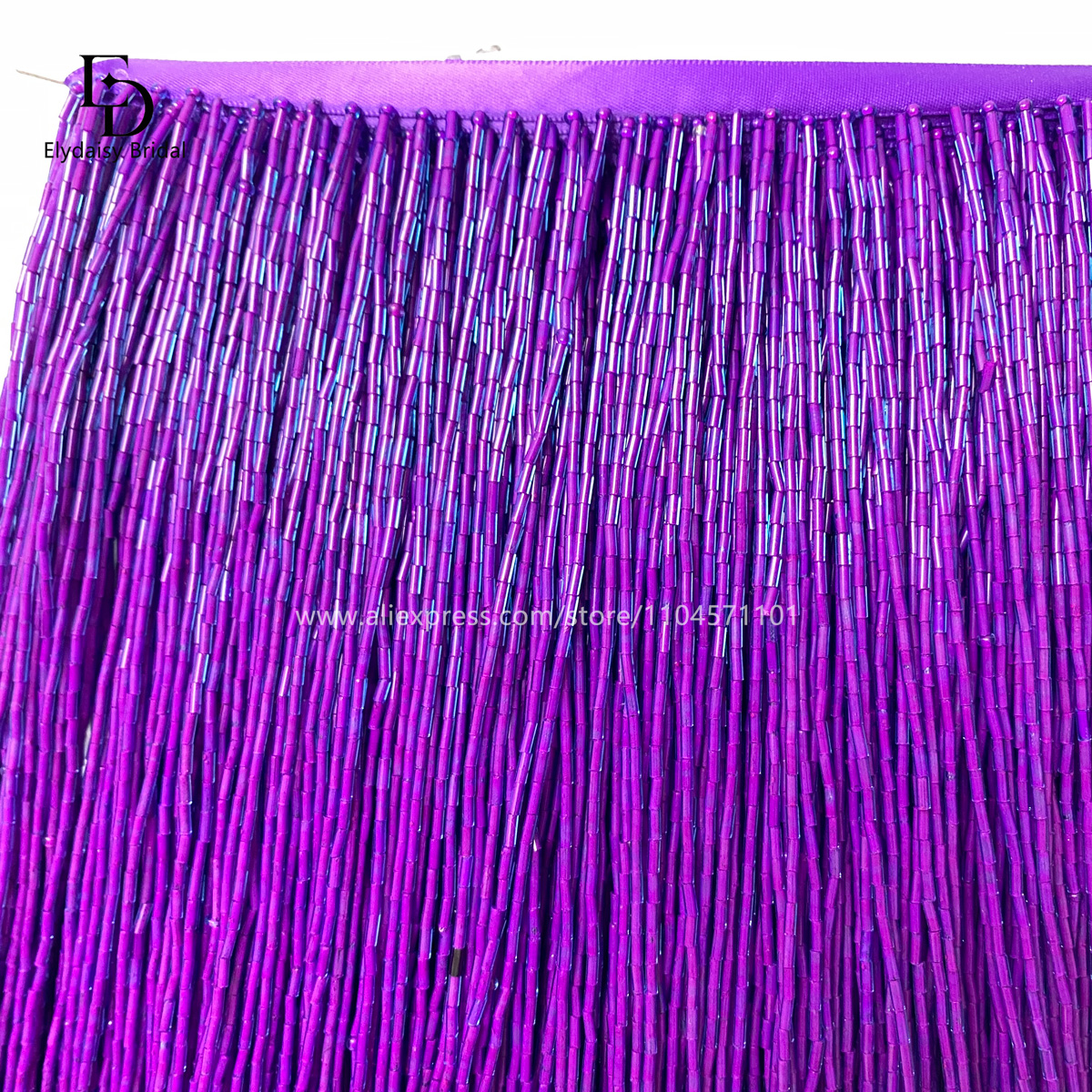 30CM Long Purple Green Black B - Fringe Ribbon Sewing ulasan dan harga