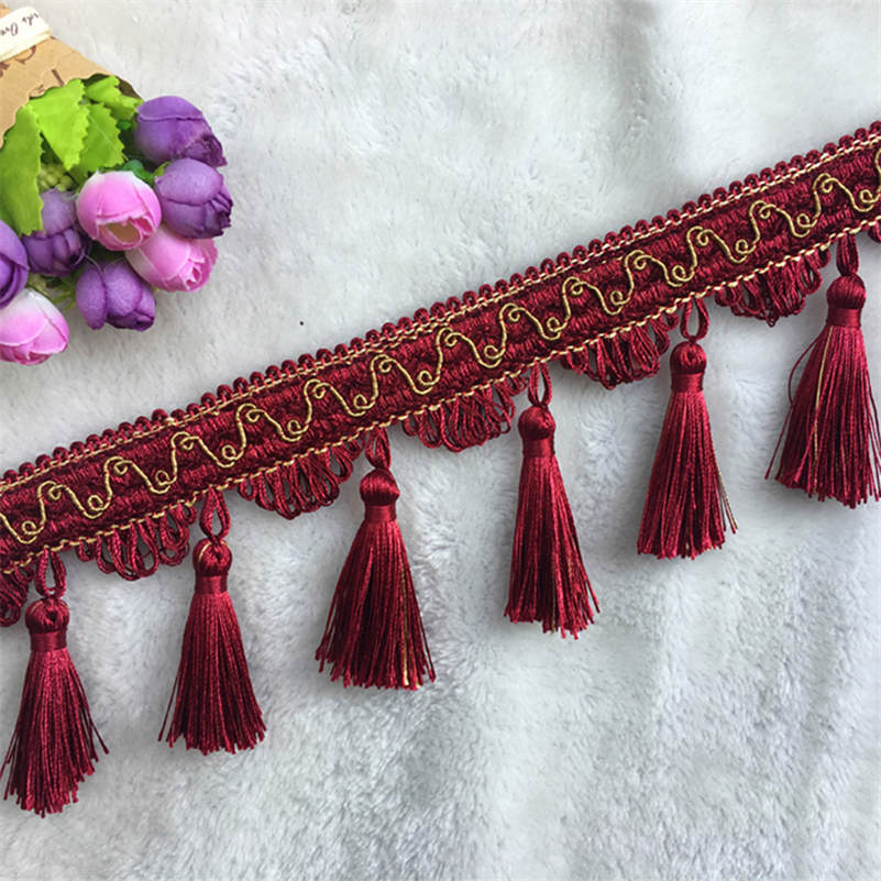 1 Meter Tassel Fringe Lace Edg - Fringe Ribbon Sewing ulasan dan harga