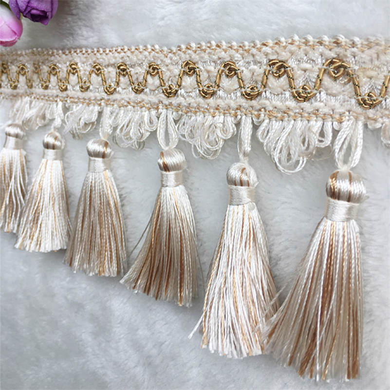 1 Meter Tassel Fringe Lace Edg - Fringe Ribbon Sewing ulasan dan harga