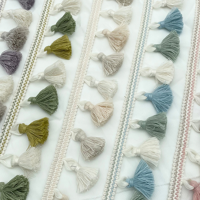 Embroidery Jacquard Ribbon Lac - Fringe Ribbon Sewing ulasan dan harga
