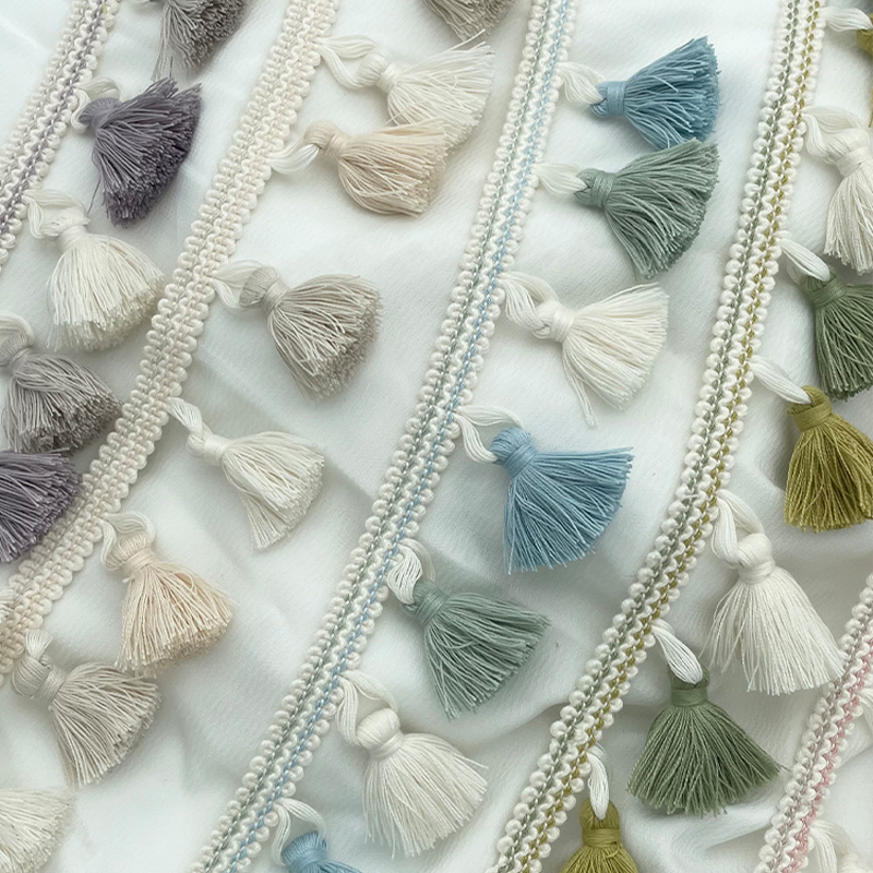 Embroidery Jacquard Ribbon Lac - Fringe Ribbon Sewing ulasan dan harga