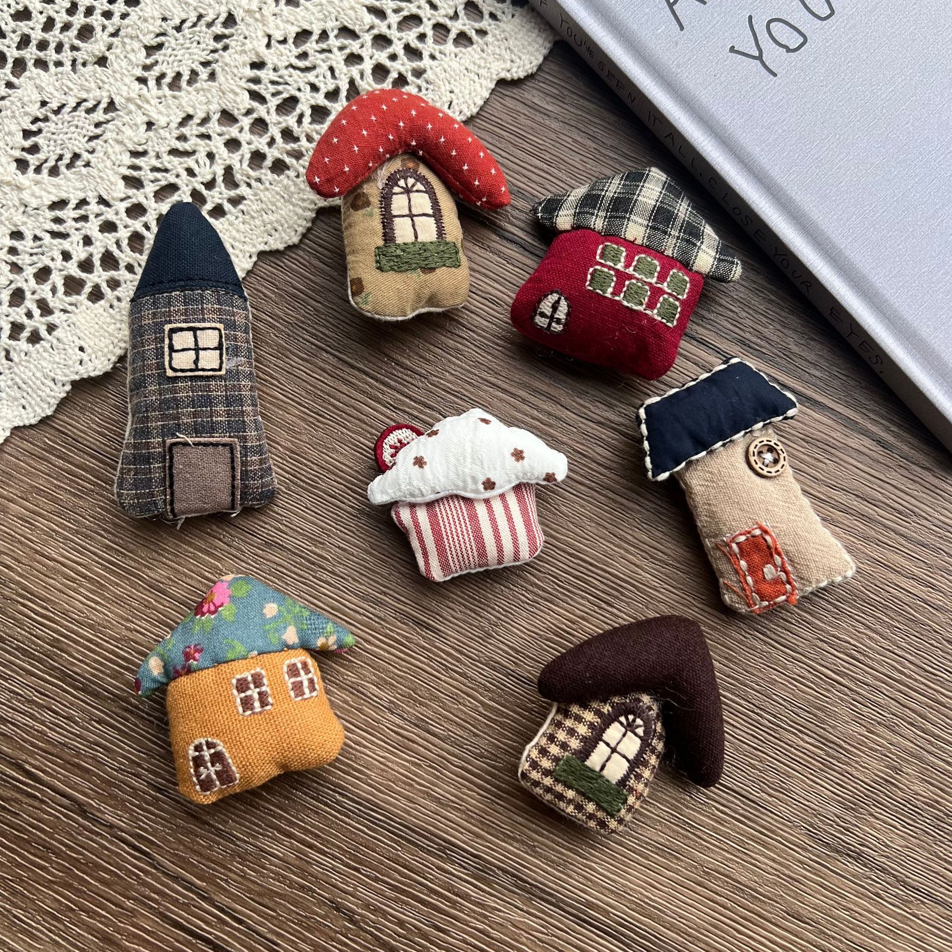 Stuffed Fabric Mushroom House  - Craft Embellishments ulasan dan harga