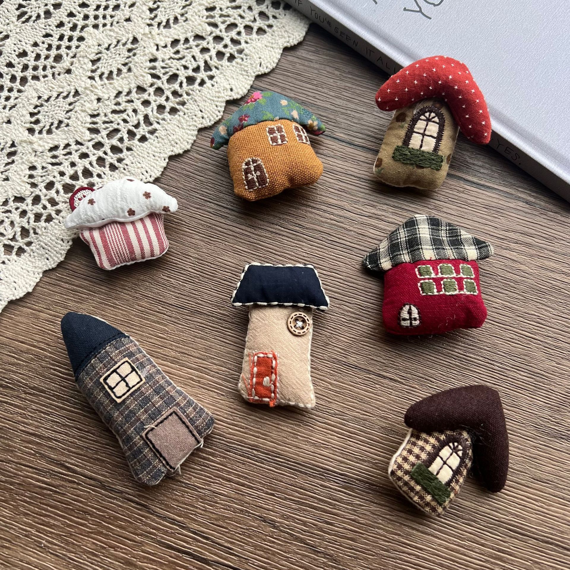 Stuffed Fabric Mushroom House  - Craft Embellishments ulasan dan harga