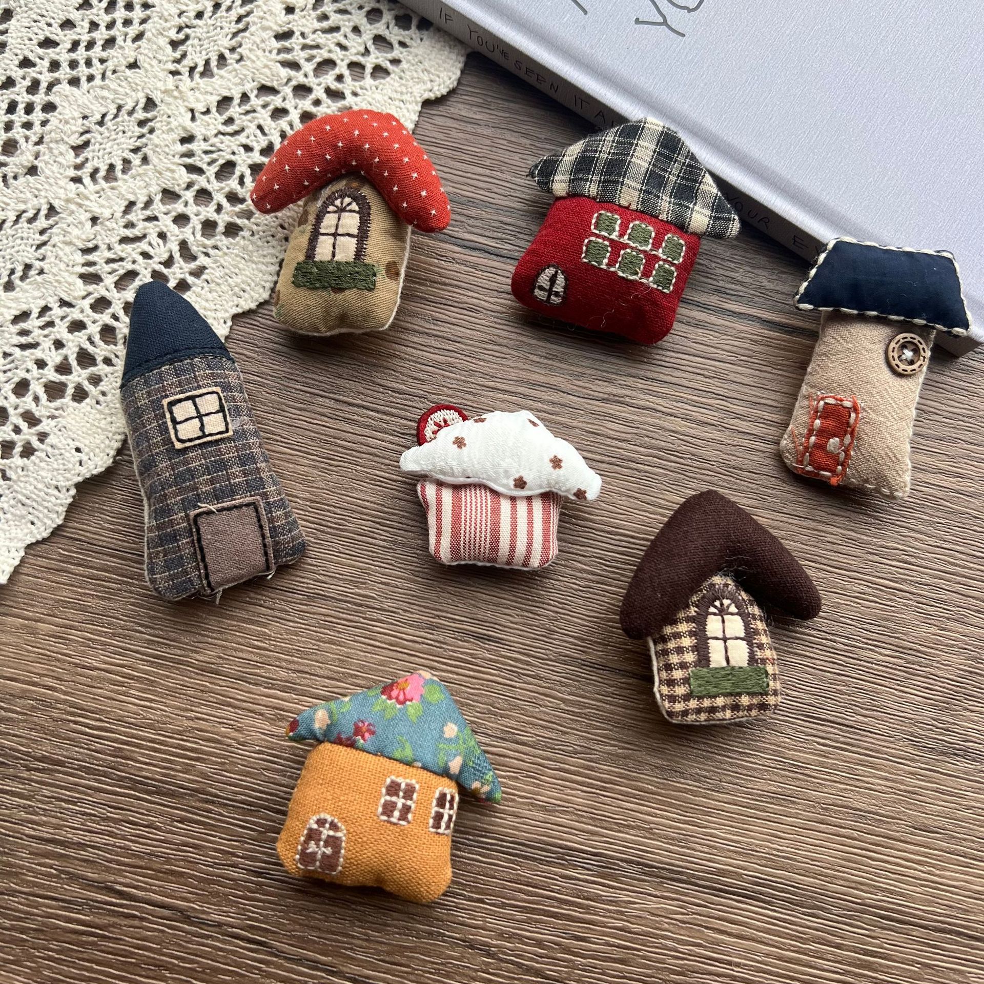 Stuffed Fabric Mushroom House  - Craft Embellishments ulasan dan harga