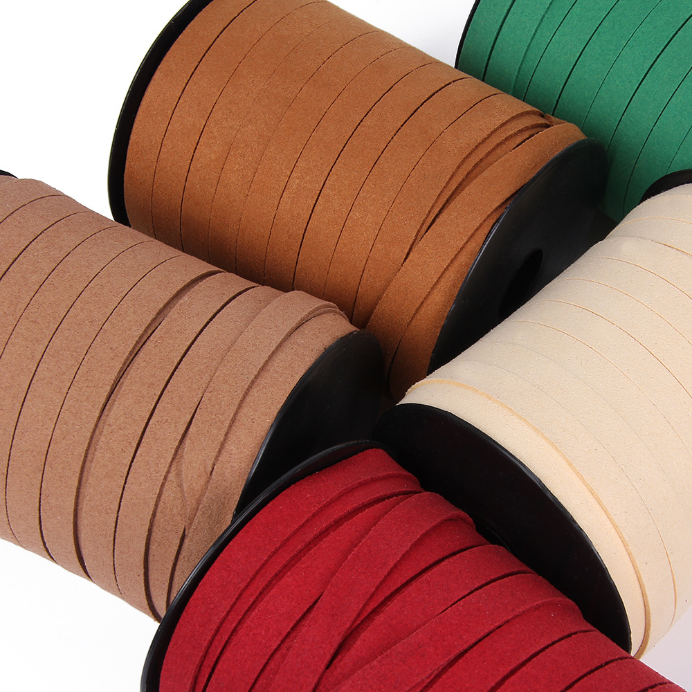 10mm 45m/Roll Korean Flat Faux - Velvet Ribbon Roll ulasan dan harga