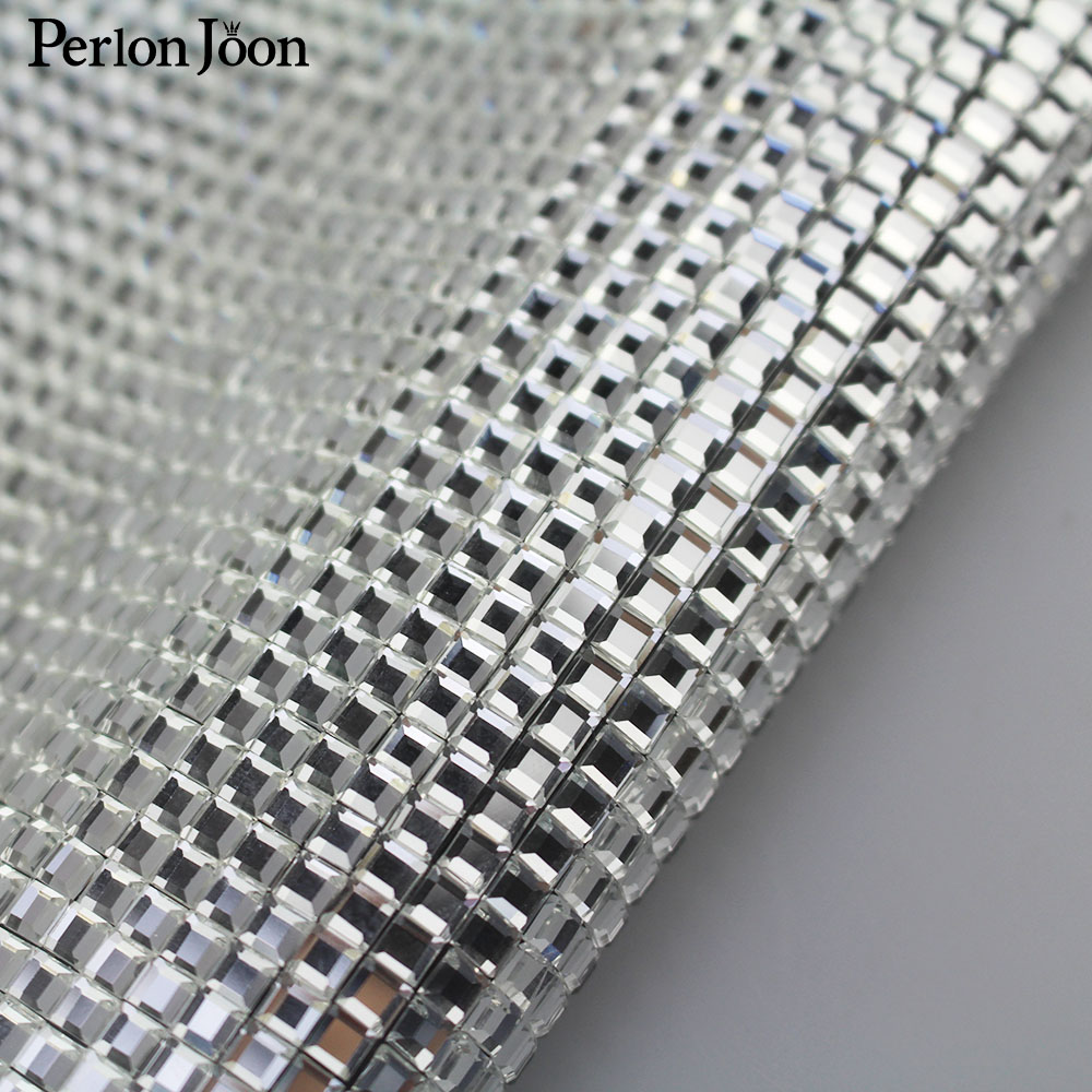 24*40cm Square Glass Rhineston - Hotfix Rhinestone Sheet ulasan dan harga