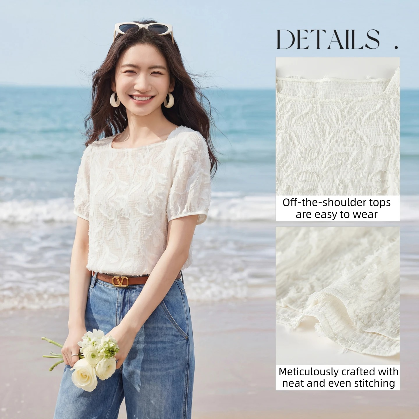 SENTUBILA Women's One-Shoulder - Tassel Fringe Trim ulasan dan harga