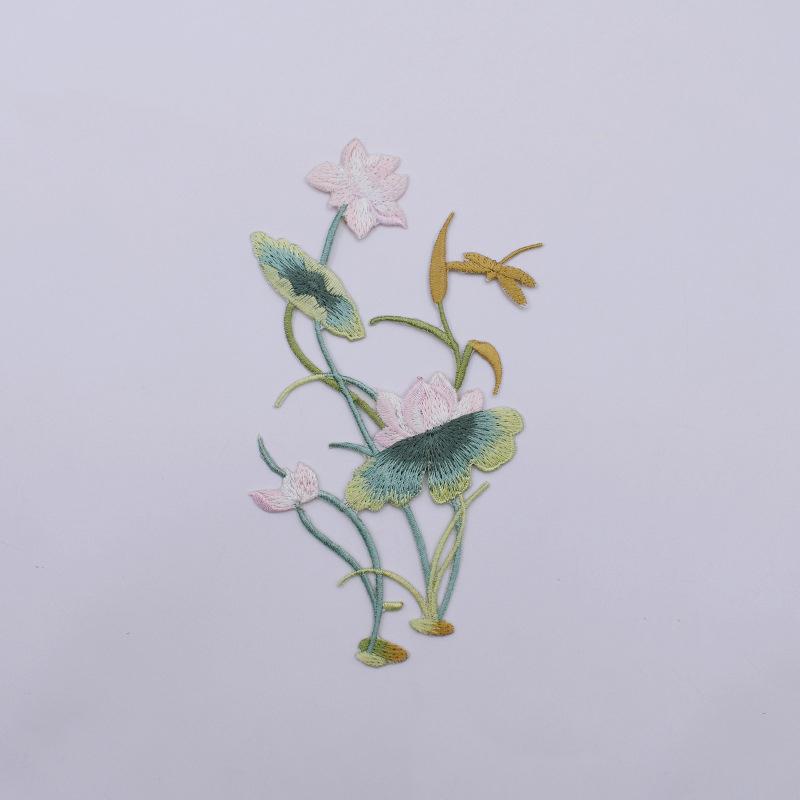 1Pcs Iron On Embroidered Flowe - Applique Patch Flower ulasan dan harga