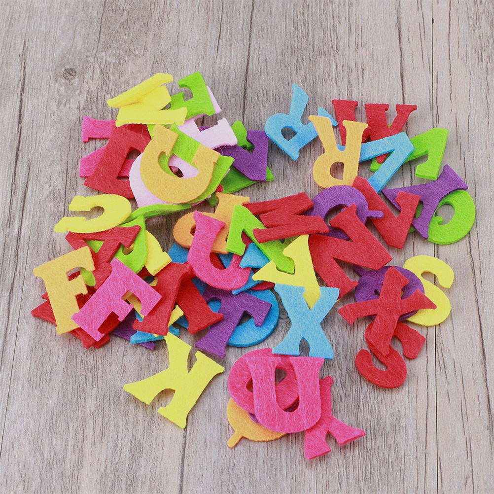 50Pcs Felt Alphabet Letters So - Embellishment Glue Craft ulasan dan harga