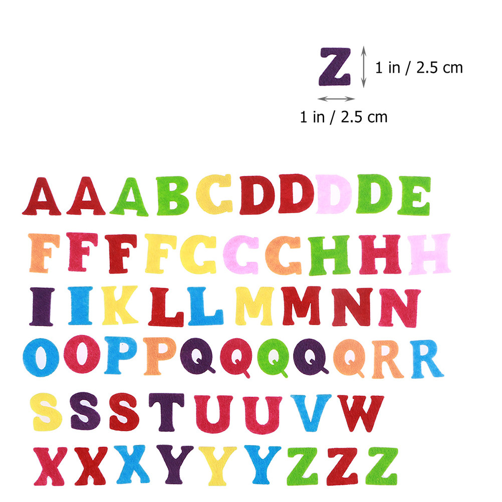 50Pcs Felt Alphabet Letters So - Embellishment Glue Craft ulasan dan harga