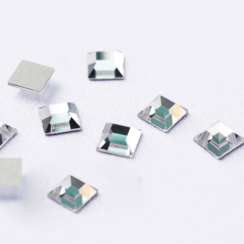 Flat Top Square 20pcs 4mm Non  - Hotfix Rhinestone Sheet ulasan dan harga