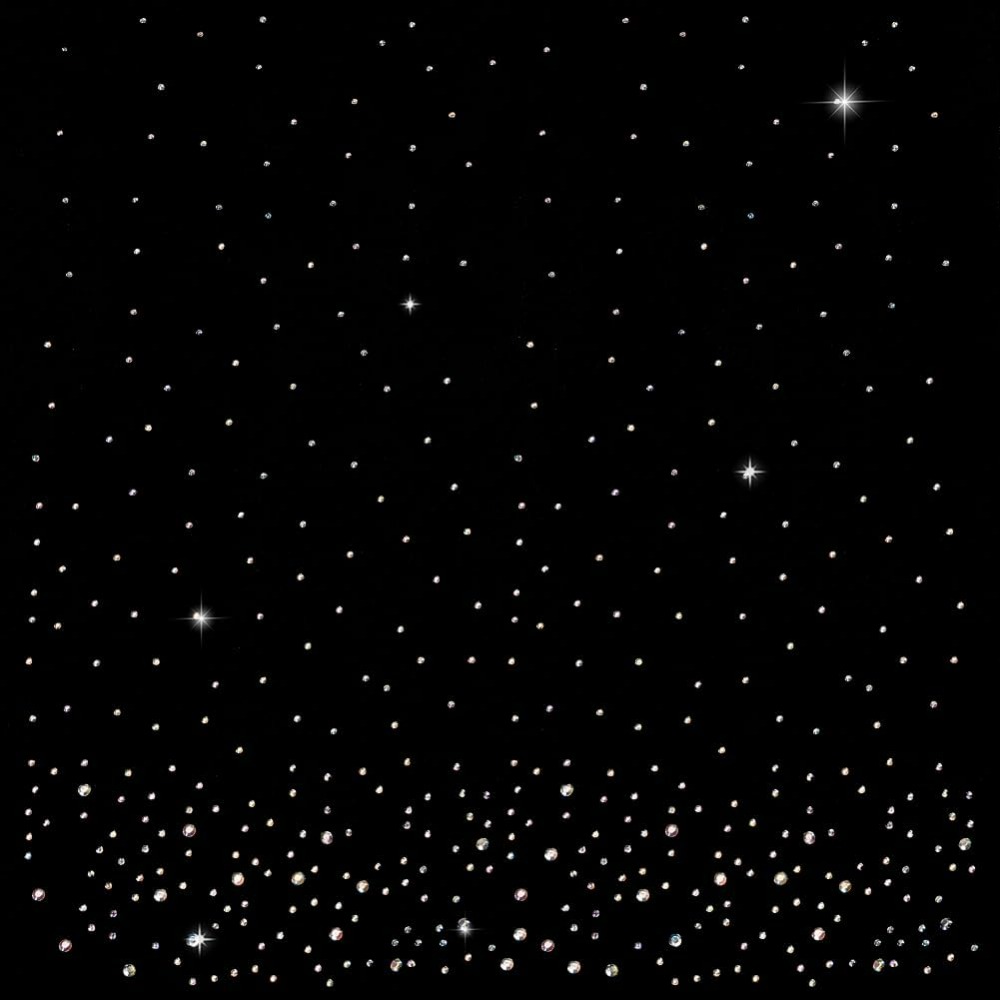 6 Sheet Glitter Rhinestone Iro - Hotfix Rhinestone Sheet ulasan dan harga