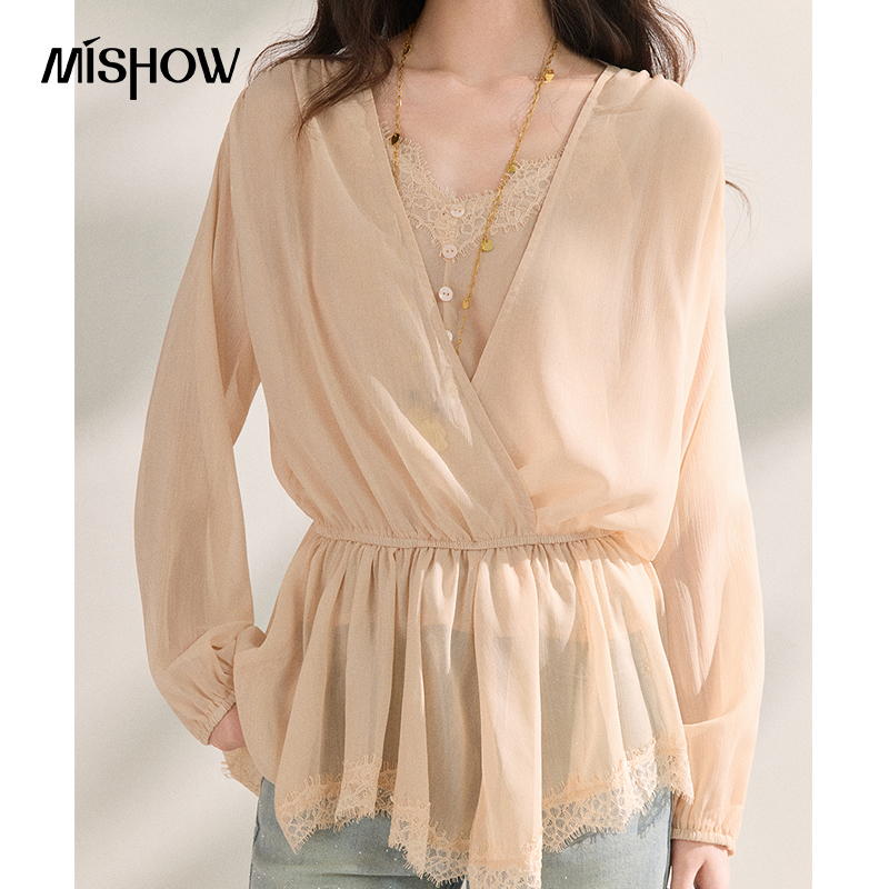 MISHOW Women's French Style Be - Elastic Lace Trim ulasan dan harga