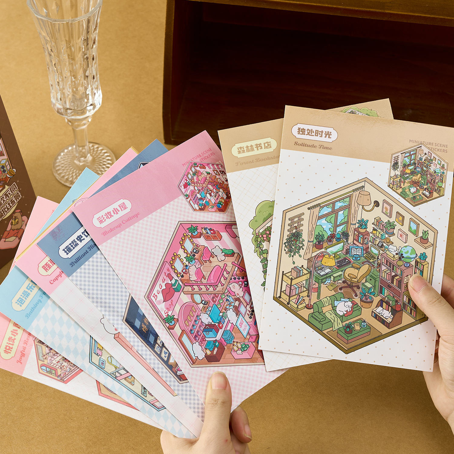 3D Miniature Scene Sticker Boo - Glitter Vinyl Roll ulasan dan harga