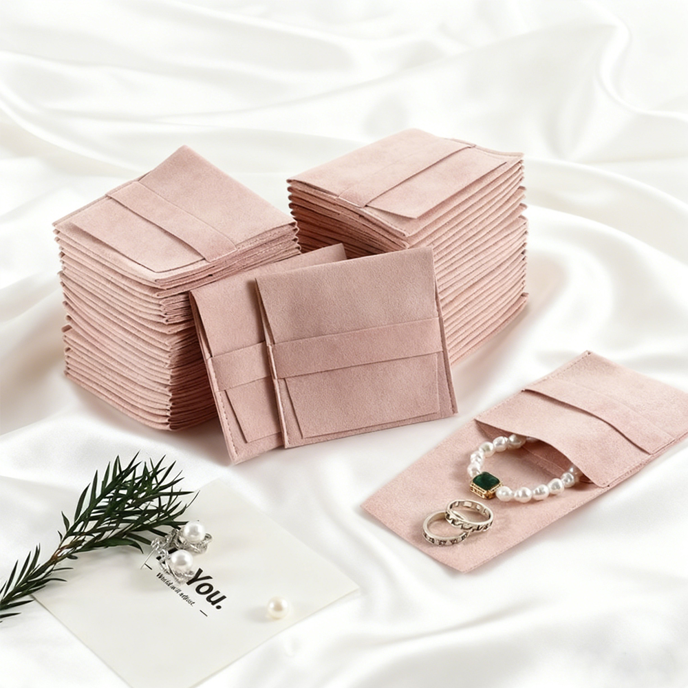 5Pcs Jewelty Bag 6.2x6.2cm/8x8 - Velvet Ribbon Roll ulasan dan harga