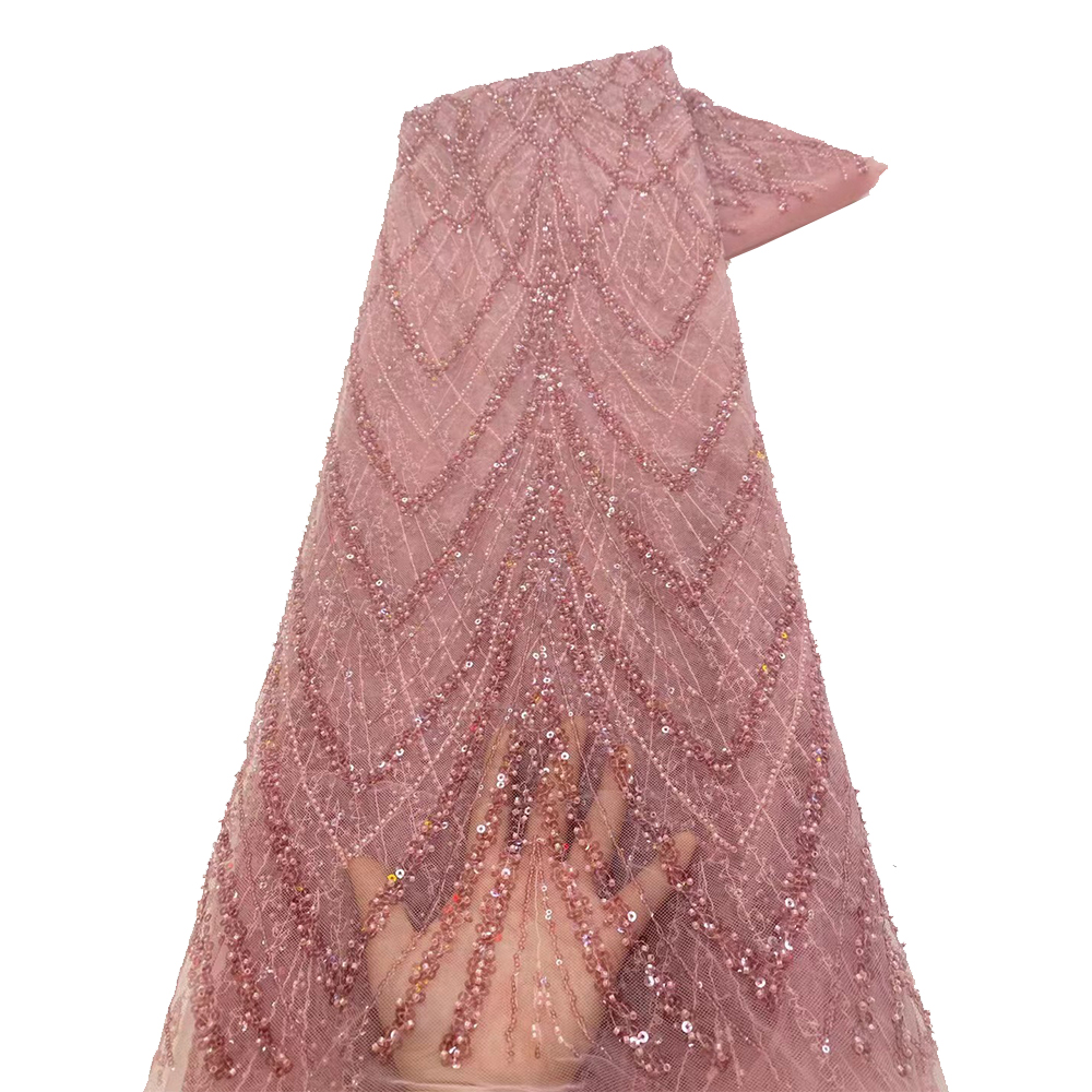 Luxury African Sequins Beaded  - Guipure Lace Panel ulasan dan harga
