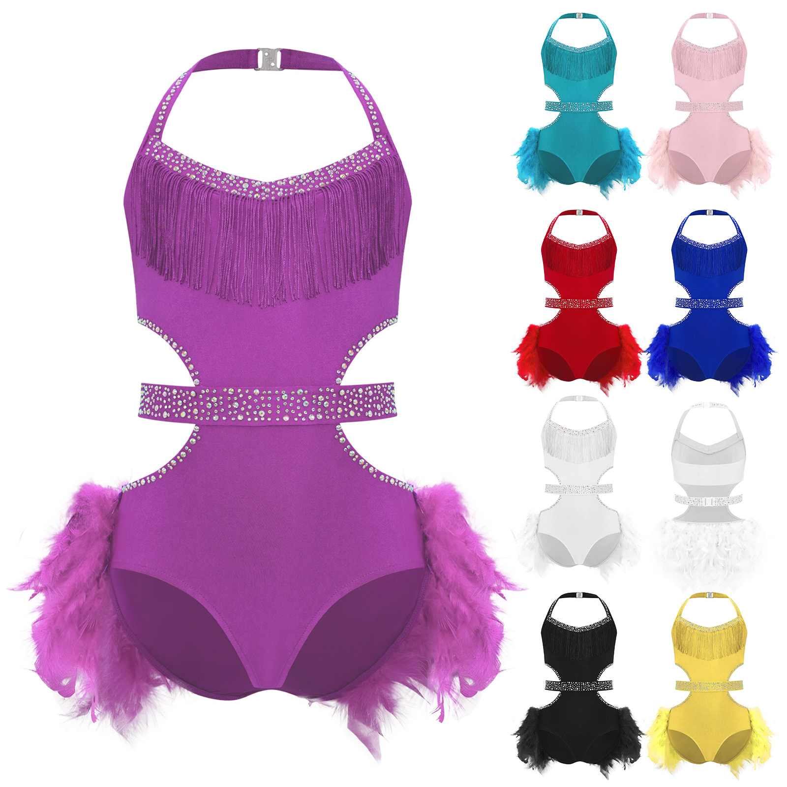 Kids Girls Latin Jazz Dance Dr - Rhinestone Banding Trim ulasan dan harga