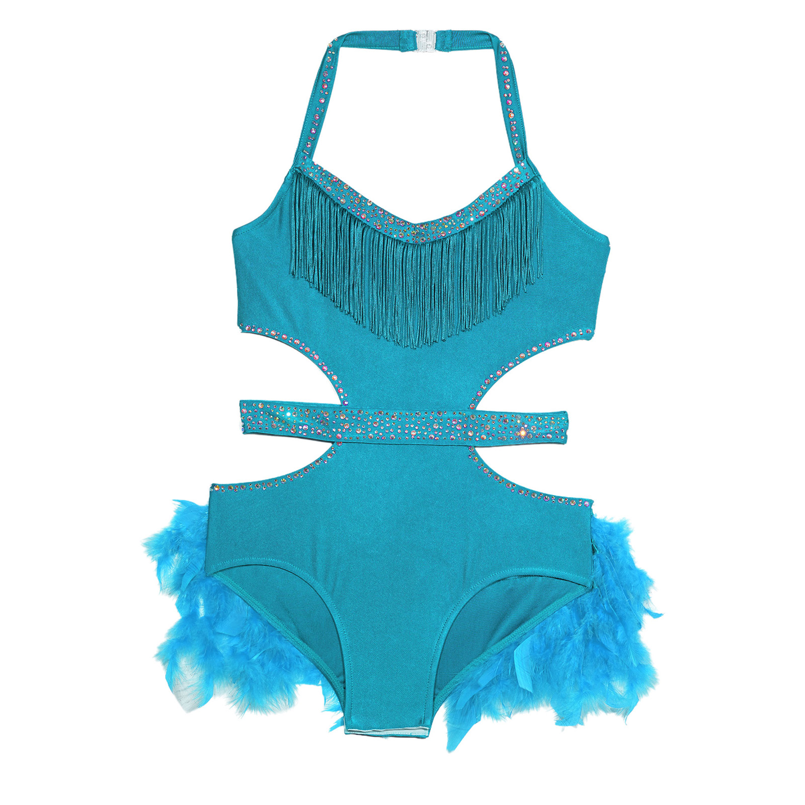 Kids Girls Latin Jazz Dance Dr - Rhinestone Banding Trim ulasan dan harga