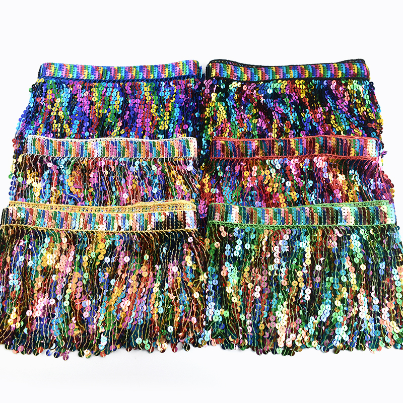 5/10Yards Sequin Fringe Tassel - Fringe Ribbon Sewing ulasan dan harga