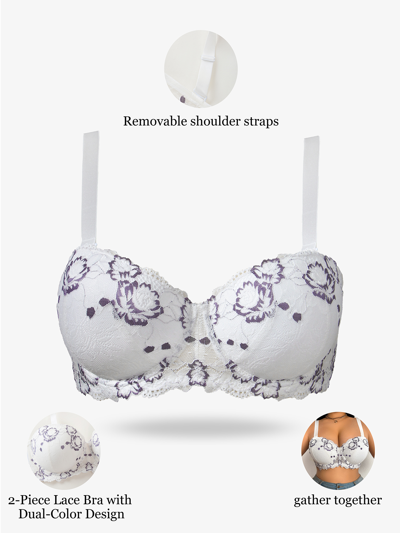 Plus Size Lace & Embroidery Wo - Embroidery Embellishments ulasan dan harga