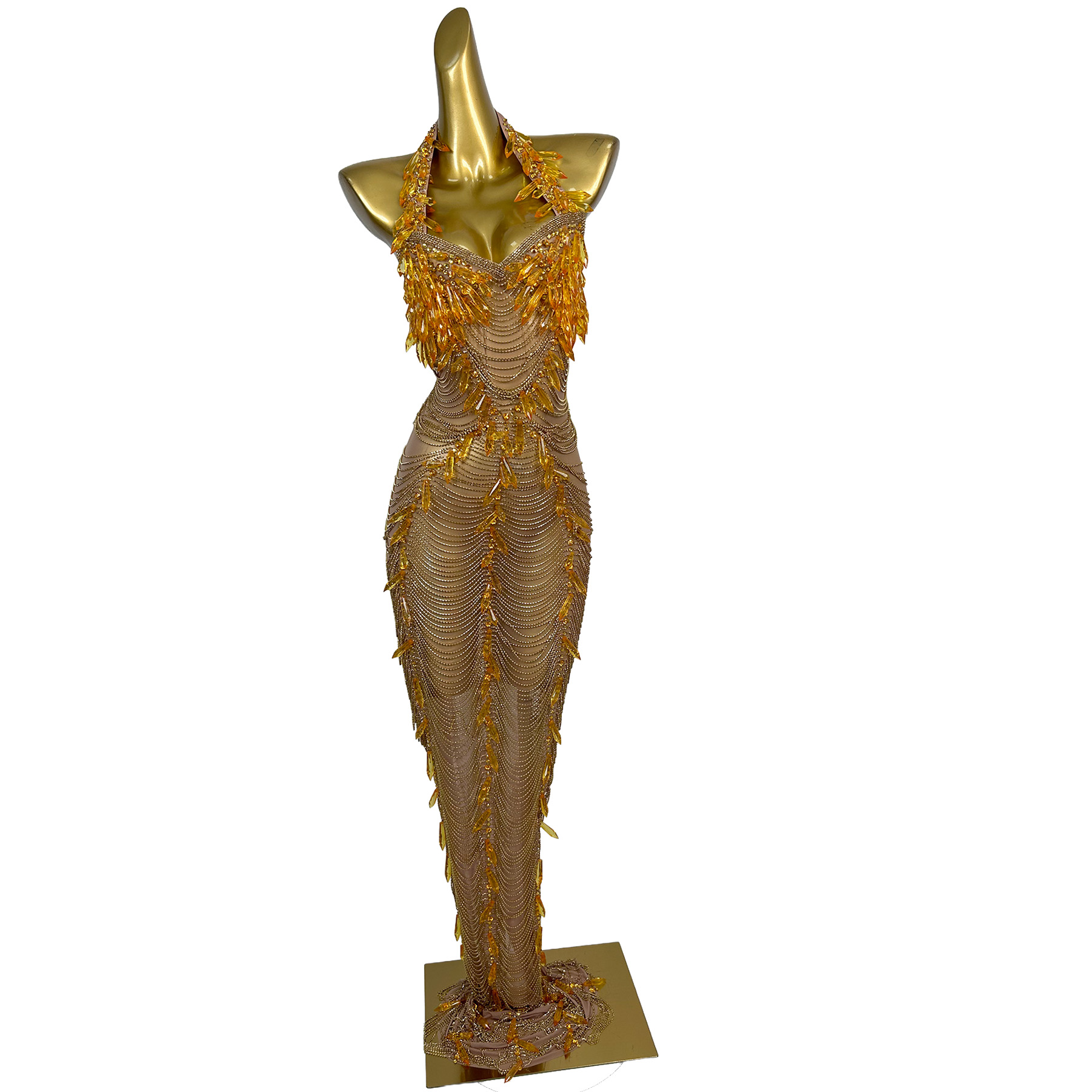 Ailisi Women Luxury Gold Cryst - Embellish Knit ulasan dan harga