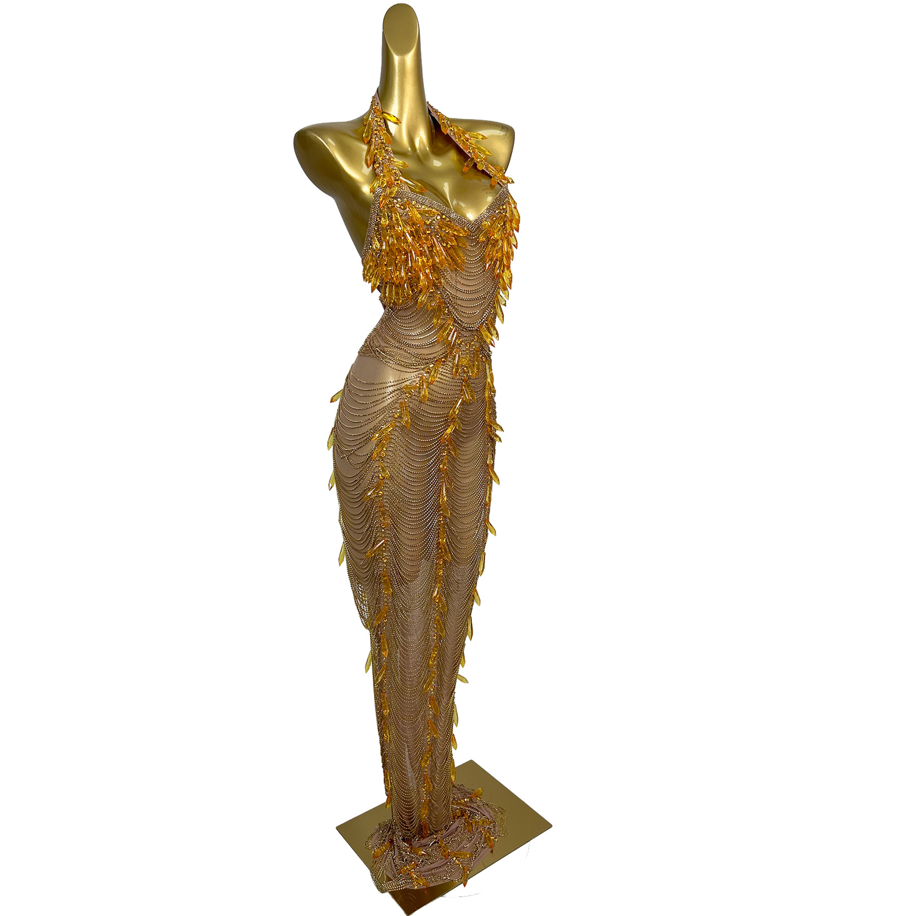 Ailisi Women Luxury Gold Cryst - Embellish Knit ulasan dan harga