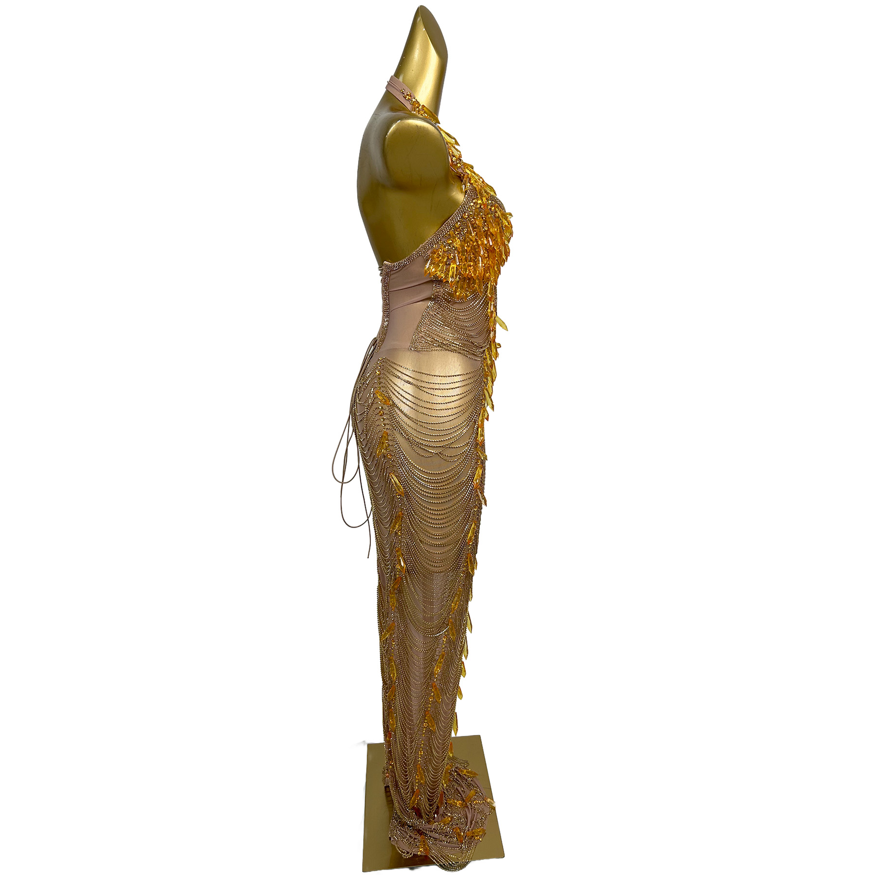 Ailisi Women Luxury Gold Cryst - Embellish Knit ulasan dan harga