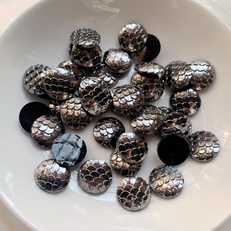 80PCS 12mm black metal Colors  - Embellishment Glue Craft ulasan dan harga