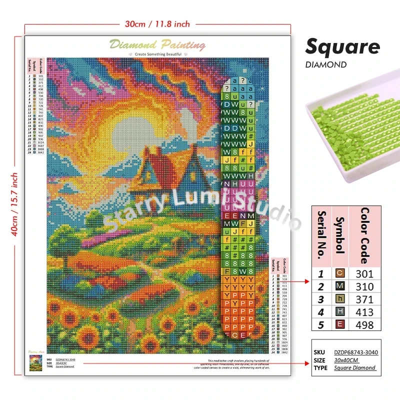 Fruit Cup 5D DIY Diamond Paint - Embroidery Embellishments ulasan dan harga