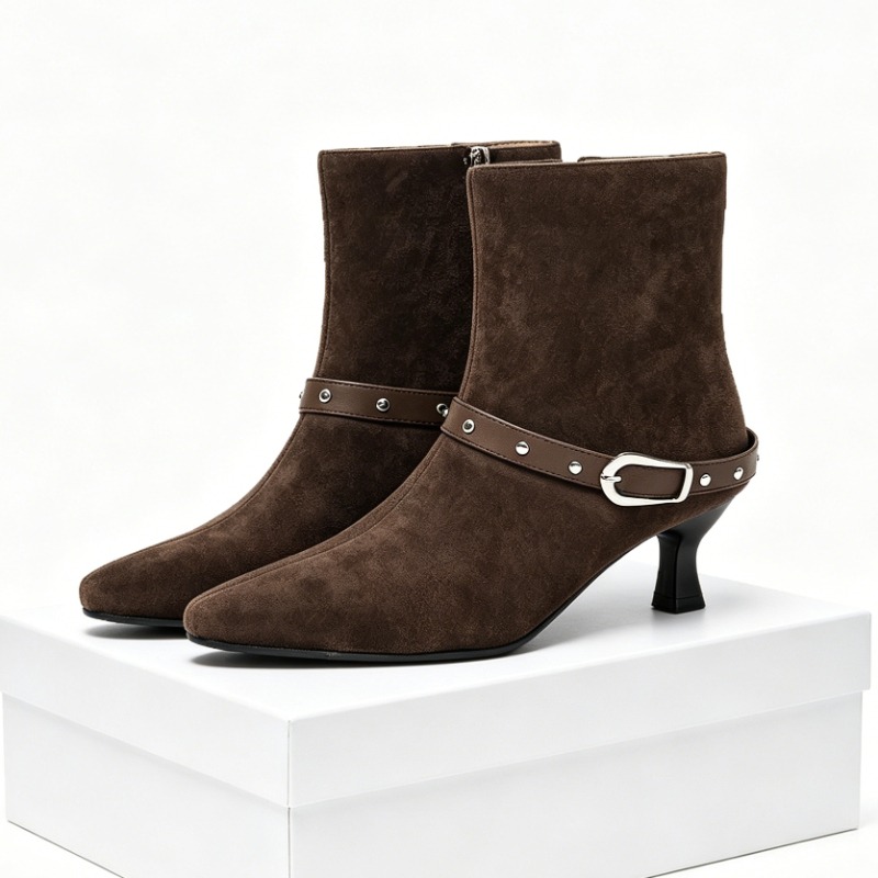 New Winter Suede Women High Bo - Guipure Lace Panel ulasan dan harga