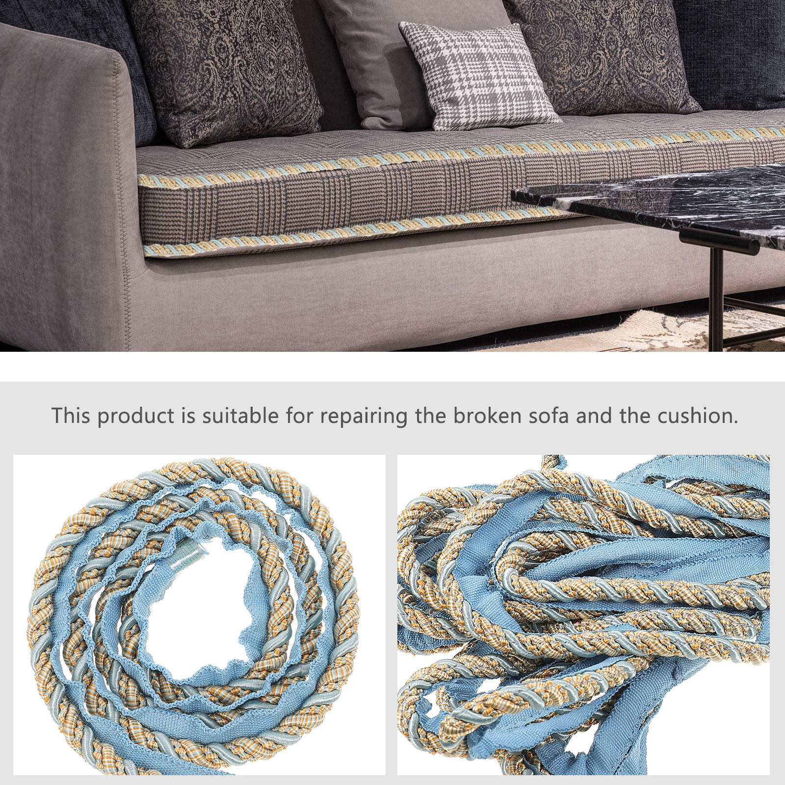 Four Braided Durable Polyester - Cord Trim Twisted ulasan dan harga