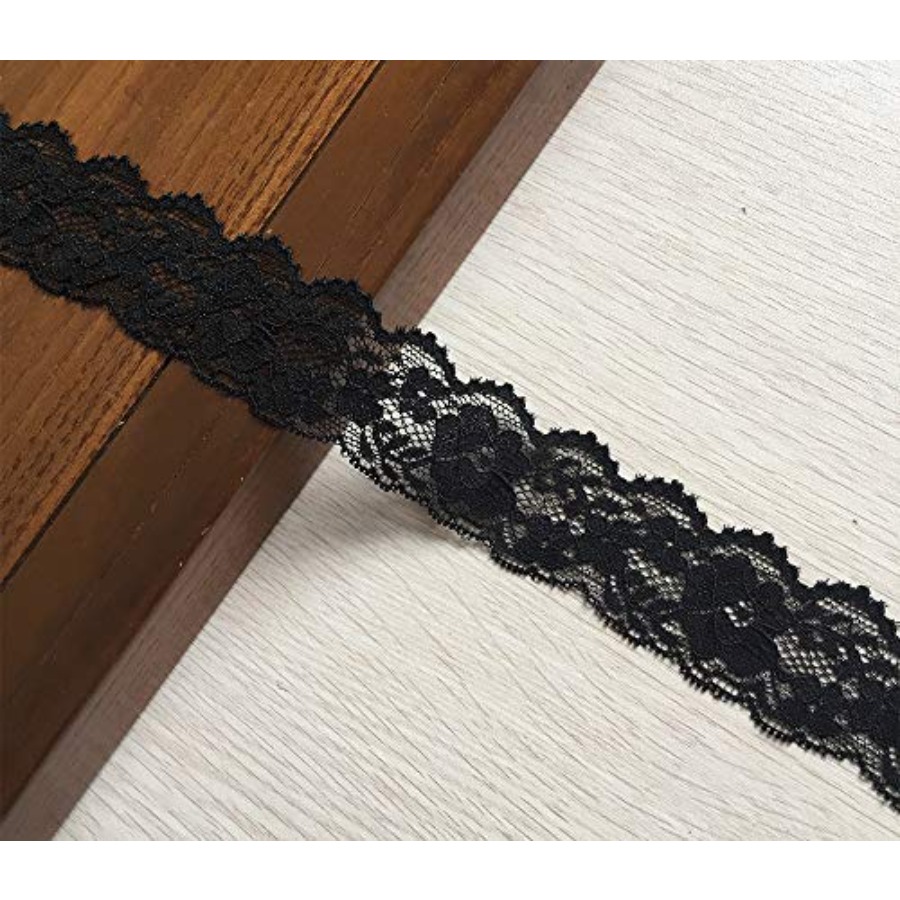 Lace Realm.5 inch Wide Black S - Lace Ribbon Trim ulasan dan harga