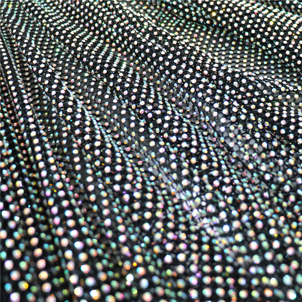 Fashion DIY AB Color Rhineston - Crystal Mesh Fabric ulasan dan harga