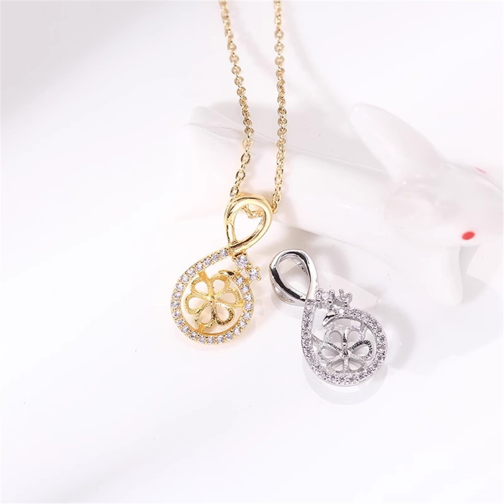 19 Style Half Hole Eye Pins Be - Pearl Trim Chain ulasan dan harga