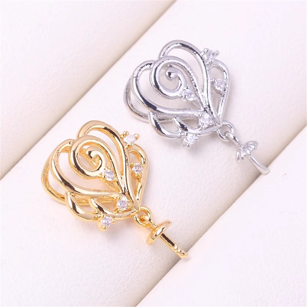 19 Style Half Hole Eye Pins Be - Pearl Trim Chain ulasan dan harga