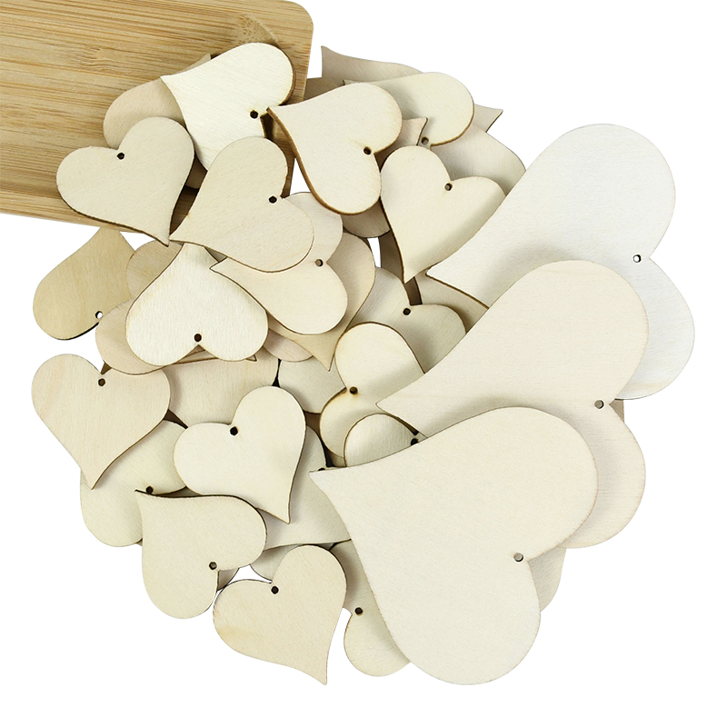 10-100pcs Unfinished Blank Woo - Craft Embellishments ulasan dan harga