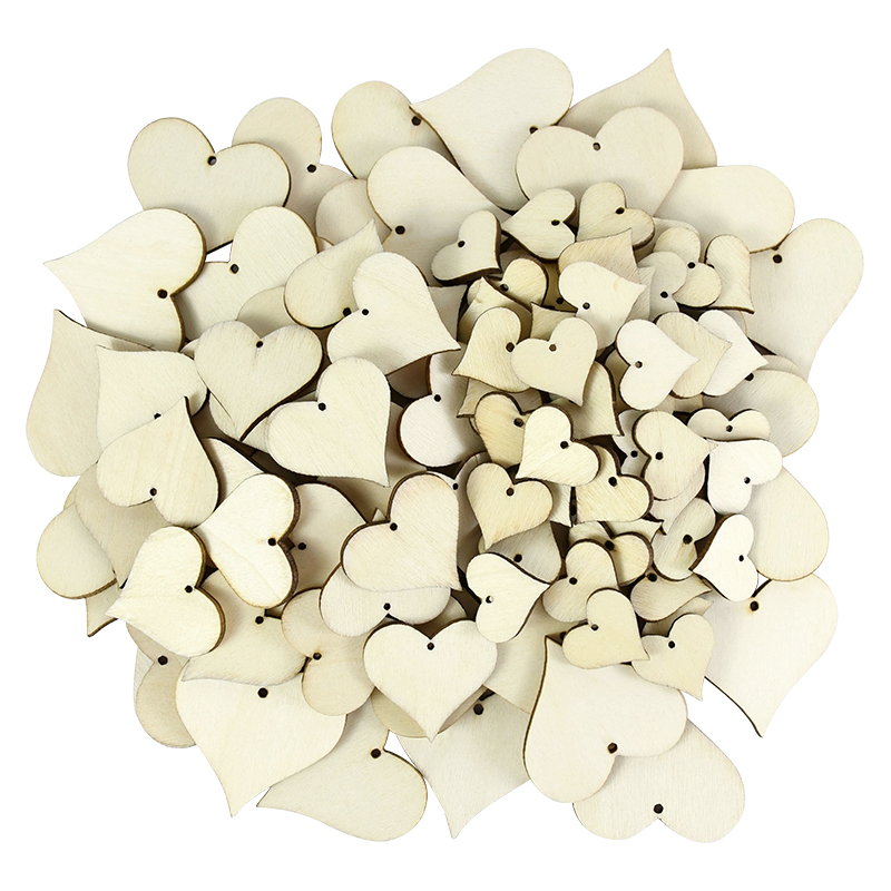 10-100pcs Unfinished Blank Woo - Craft Embellishments ulasan dan harga
